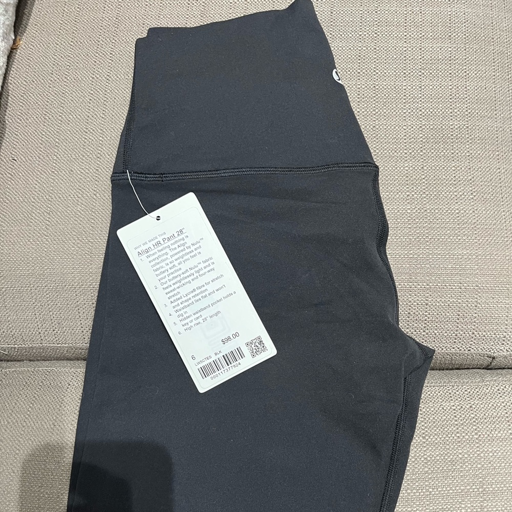 Lululemon Align HR Pant 28” size 6